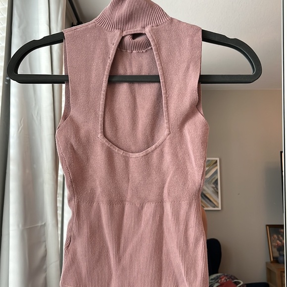 Express / 2 piece sweater set + bodysuit / dusty pink - Picture 5 of 11